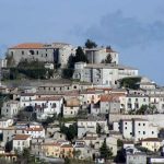 Panorama del borgo di Gesualdo, in Irpinia