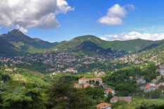 Panorama di Agerola, sui Monti della Costiera Amalfitana