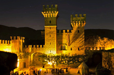 Il Castello Lancellotti a Lauro (Av) durante Lumina in Castro