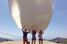 La nuovla Amorvacui, una delle opere artistiche di Creative Olive 2014, a San Mauro Cilento