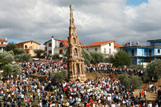 La grande tirata del carro a Mirabella Eclano