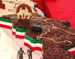 Una creazione dolciaria di Cioccolateano, festa del cioccolato a Teano