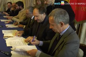 Sigla Accordo interistituzionale per il Turismo Sostenibile sulla collina di Capodimonte