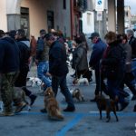 I cani protagonisti della processione degli animali a Cicciano (ph Daniela Cesarini)