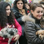 Tutti pronti per la benedizione degli animali protetti da Sant'Antonio (ph Martina D'Amodio)