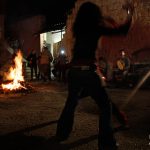 Tammurriata in un cortile del centro storico di Cicciano per la festa di Sant'Antonio (ph Daniela Cesarini)