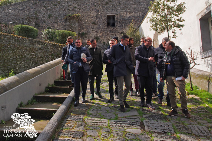 I rappresentanti delle istituzioni del Parco del Vesuvio al Palazzo Mediceo di Ottaviao