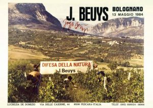 Joseph Beuys, cartolina del progetto "difesa della natura"