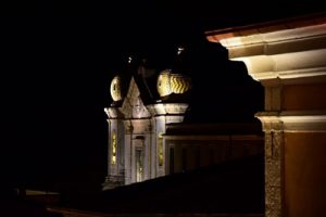 Panorama notturno a Cerreto Sannita, nel Sannio