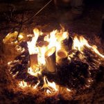 Tecnica Raku con il fuoco