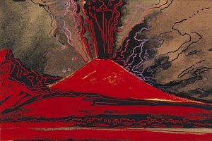 L'opera di Warhol "Vesuvio rosso" al Palazzo Zevallos