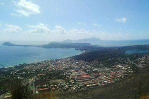 Cratere del Gauro, panorama Campi Flegrei