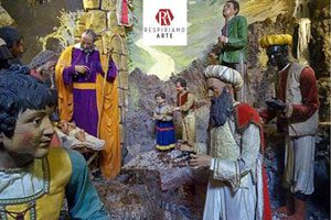 Il presepe nella Basilica del Gesù Vecchio a Napoli