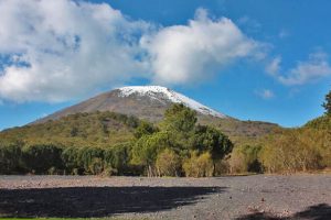 Cratere Vesuvio innevato