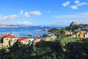 Panorama di Bacoli dalle terme romane di Baia