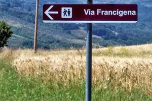 La via Francigena sul tratto della Via Traiana