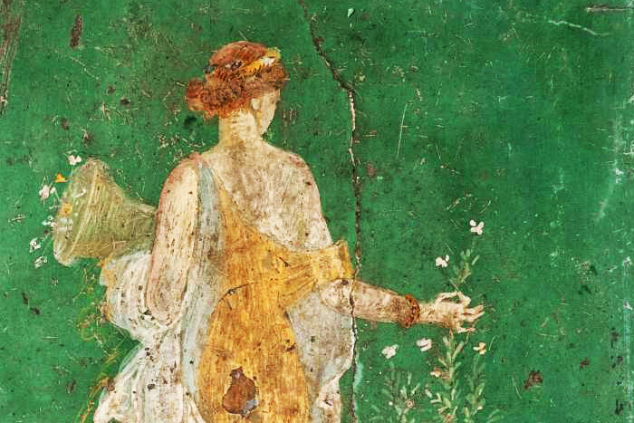 Affresco della Flora o Primavera dalla Villa Arianna di Stabiae