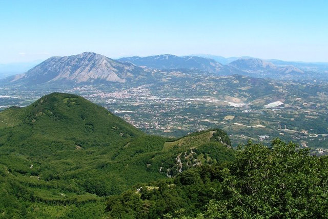 Oasi WWF Montagna di Sopra - panorama sul Sannio