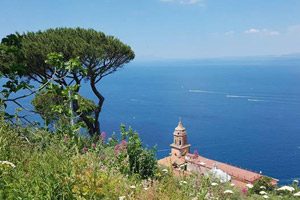 Panorama di Vico Equense dalle colline di San Francesco