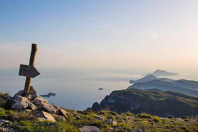 Panorama dal monte Molare sul Faito