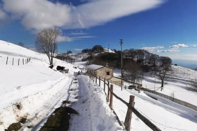 bike snow parco del matese