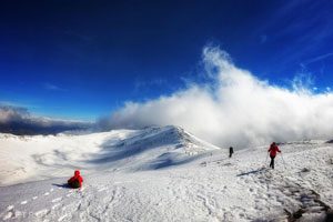 Trekking sul Monte Cervati con la neve