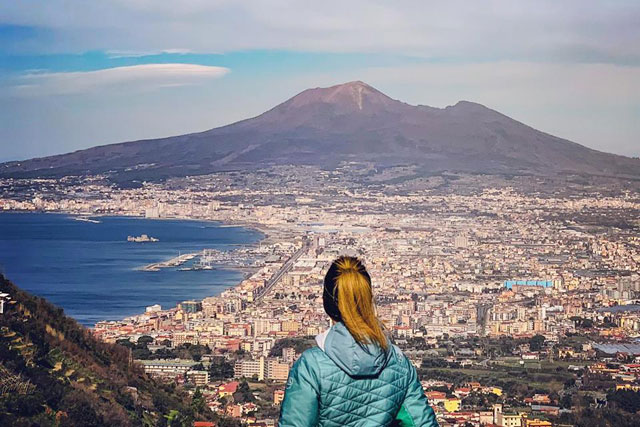 Panorama Vesuvio dal Bosco di Quisisana