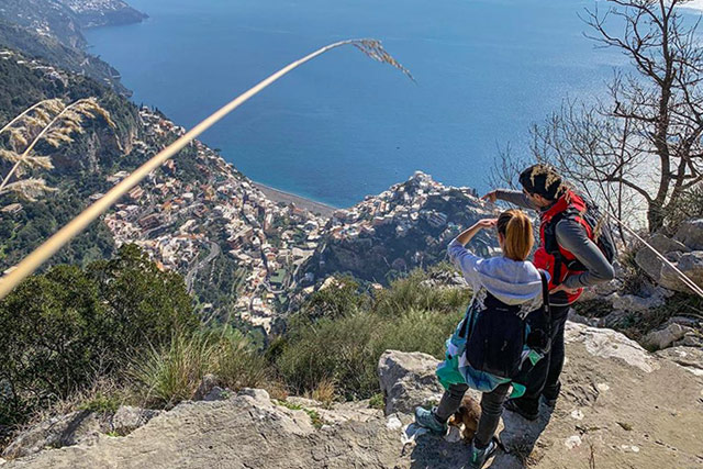 Positano, panorama da Montepertuso
