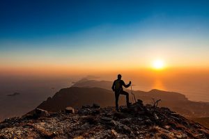 Tramonto dal Monte Molare sul Faito
