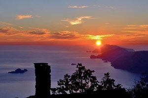 Tramonto sul Sentiero degli Dei